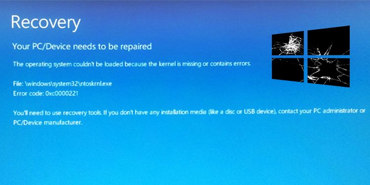 How To Fix Windows Error Code 0xc0000221