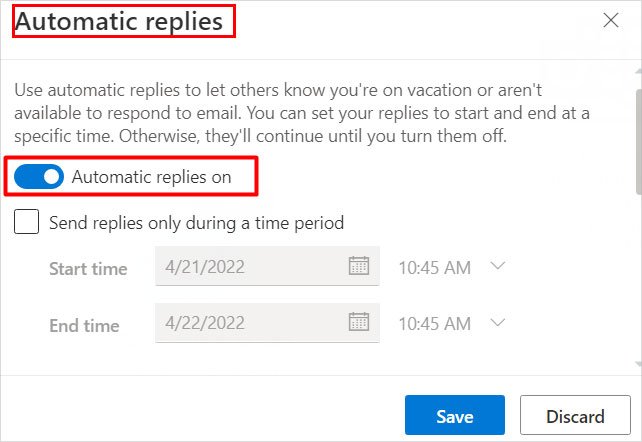 Outlook-turn-on-automatic-replies