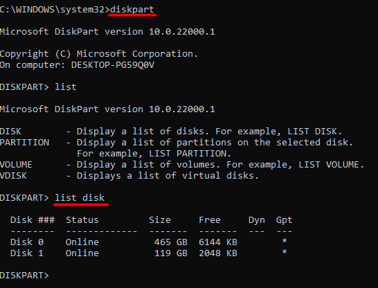 locate removable disk command