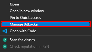 manage bitlocker