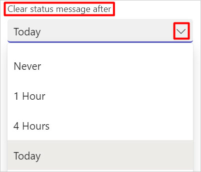 Clear-status-message-Desktop-app