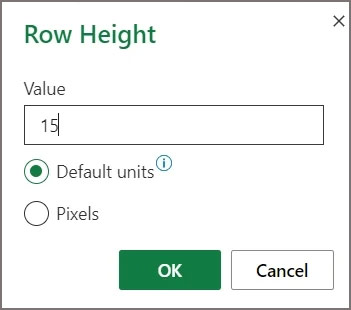 Default-row