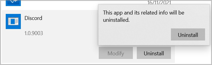 Discord-Uninstall