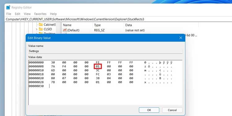 Edit Binary Value