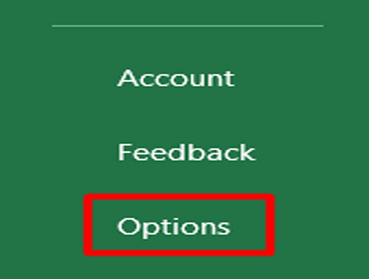 Excel-Options