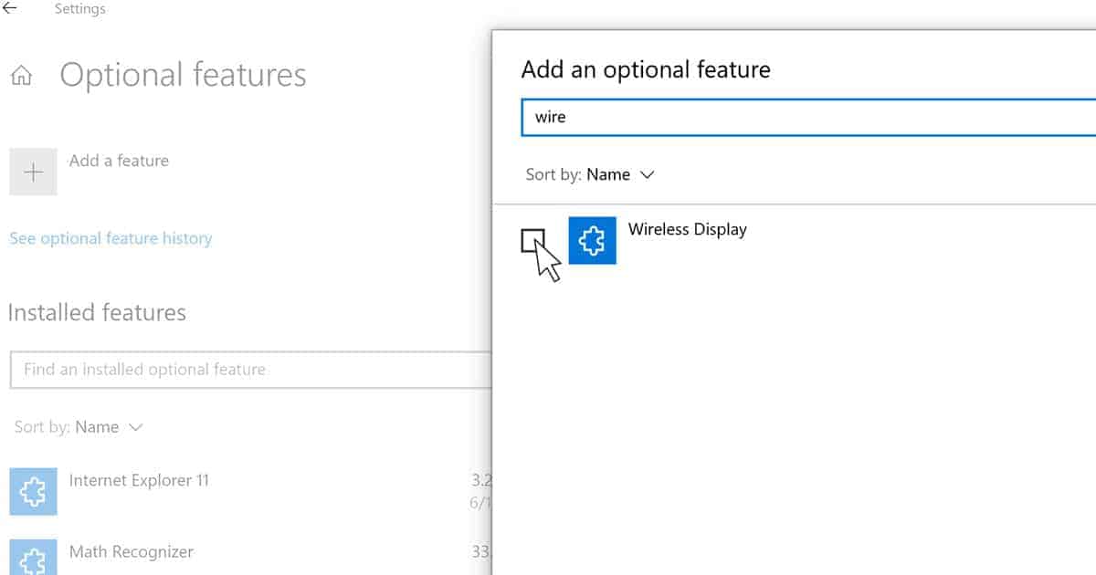 Find Wireless Display And Install It