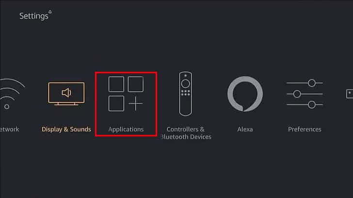 Fire Stick settings apps