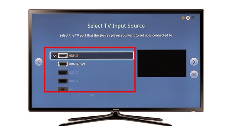 Input sources in TV