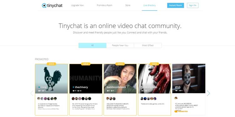 Tinychat- Omegle Alternatives