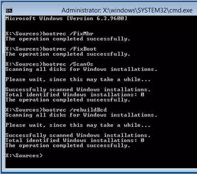 bootrec-fixmbr-fixboot-scanos-rebuildbcd
