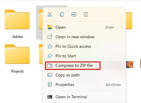 compress to zip