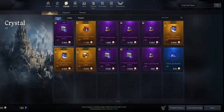 How Does Currency Exchange Work in Lost Ark? 7 Exchanging Royal Crystals with Blue Crystals