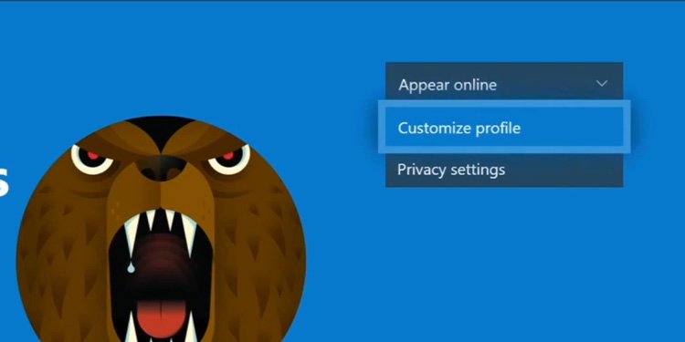 customize profile xbox