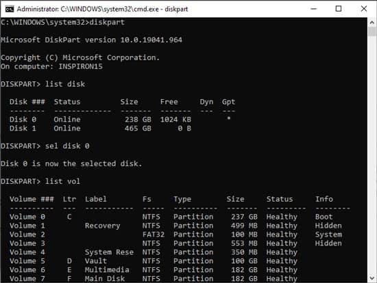 diskpart-list-disk-sel-disk-list-vol