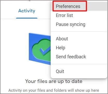 google-drive-preferences