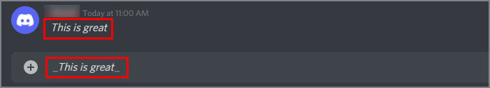 How To Change Font in Discord 6 italic-on-discord