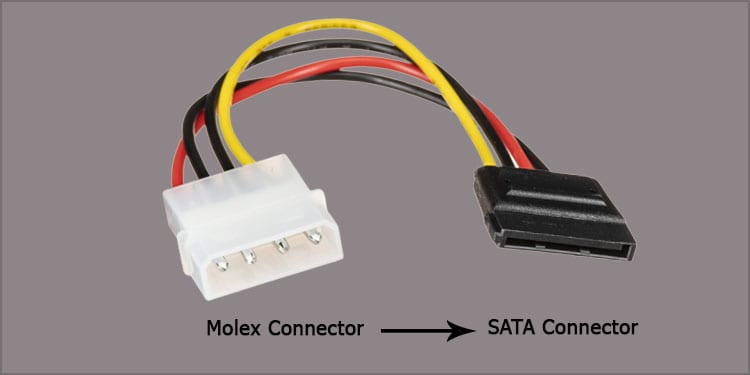 How to Connect SATA Power Cable 1 molex-to-sata