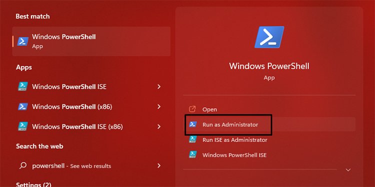 Open Powershell