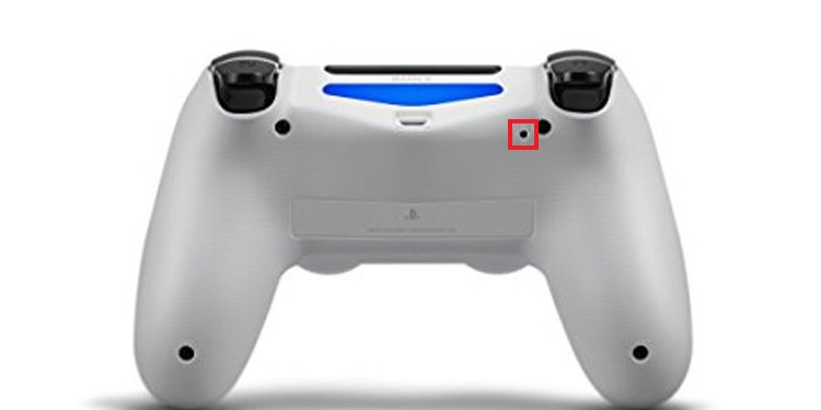 reset button ps4 controller 