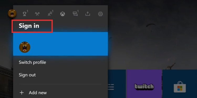 sign in xbox