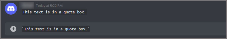 How to Quote on Discord? 2 text-in-aquote-box