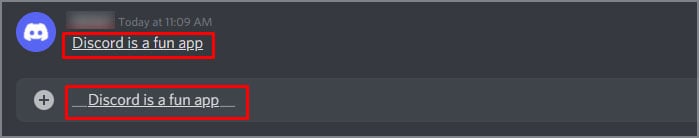 How To Change Font in Discord 7 underline