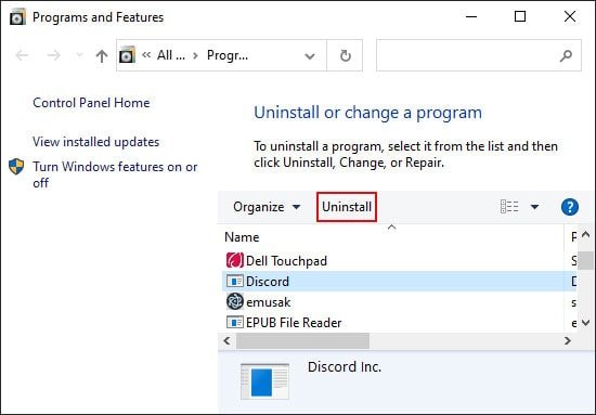 uninstall-discord-windows