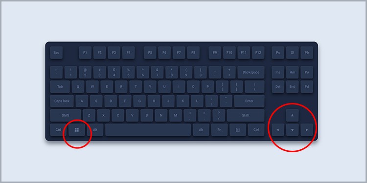 windows-plus-arrow-keys